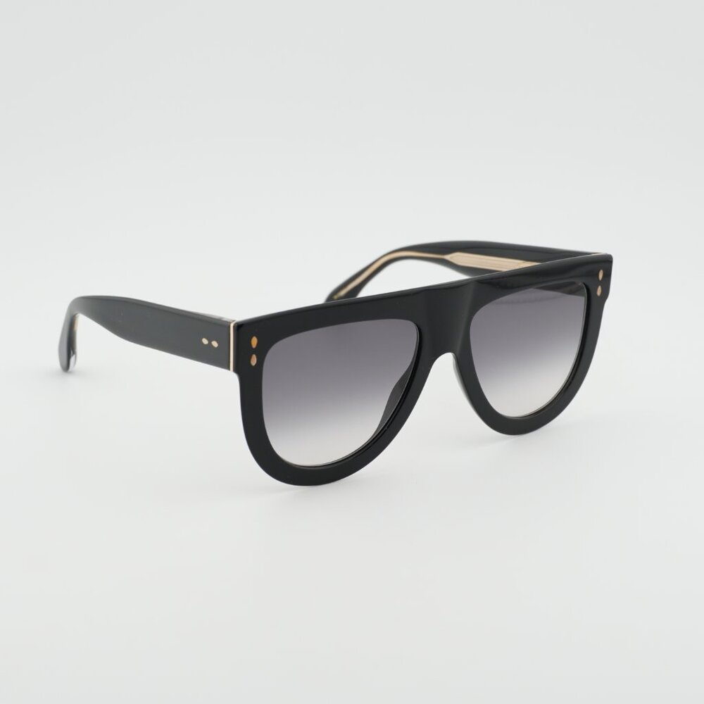 Isabel Marant IM 0075/S 0807 9O Sunglasses Black Aviator Frame, Grey Lenses